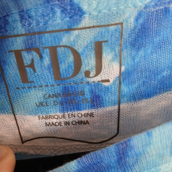 Like New FDJ French Dressing Jeans Top Multi Color 3/4 Length Sleeves artsy - Picture 4 of 7